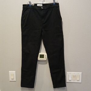 Current/Elliott Womens 27 Black Chinos Work Office